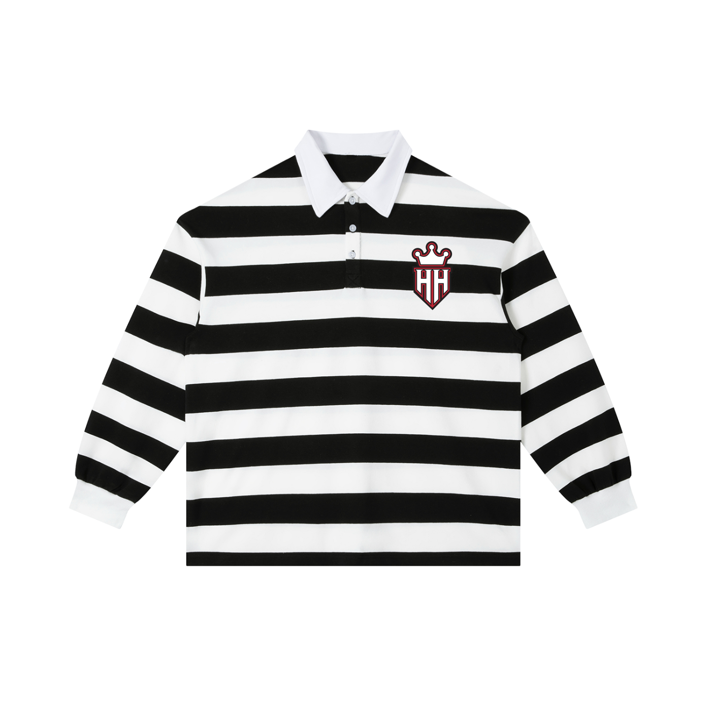 Color Block Stripe Polo Shirt