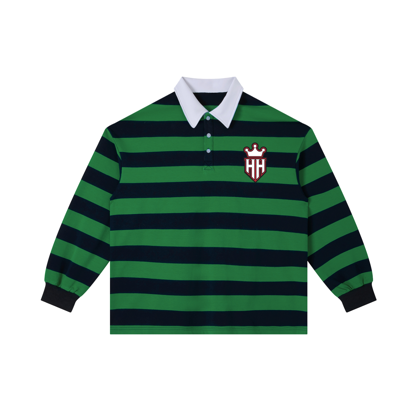 Color Block Stripe Polo Shirt